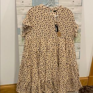 Leopard print mini dress